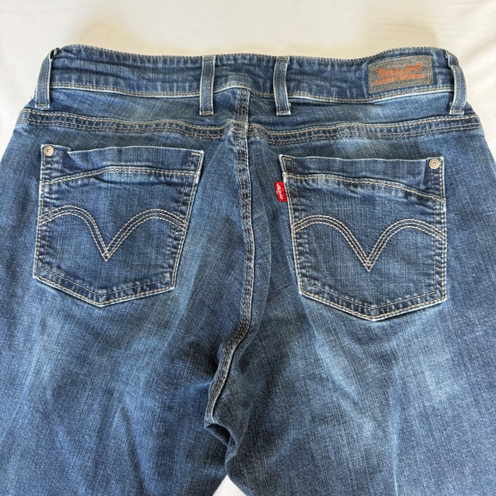 Levis 529 Curvy Skinny Leg Jeans Womens 12M Medium Wash Double Button 31 x 32 - Picture 4 of 11